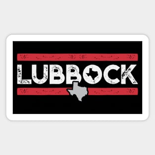 Retro Lubbock Texas // Vintage Lubbock Texan Hometown Pride Magnet